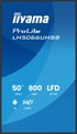IIYAMA Signage zaslon LH5066UHSB-B1AG, 50", 3840 x 2160, 4K UHD, Android 14, crna